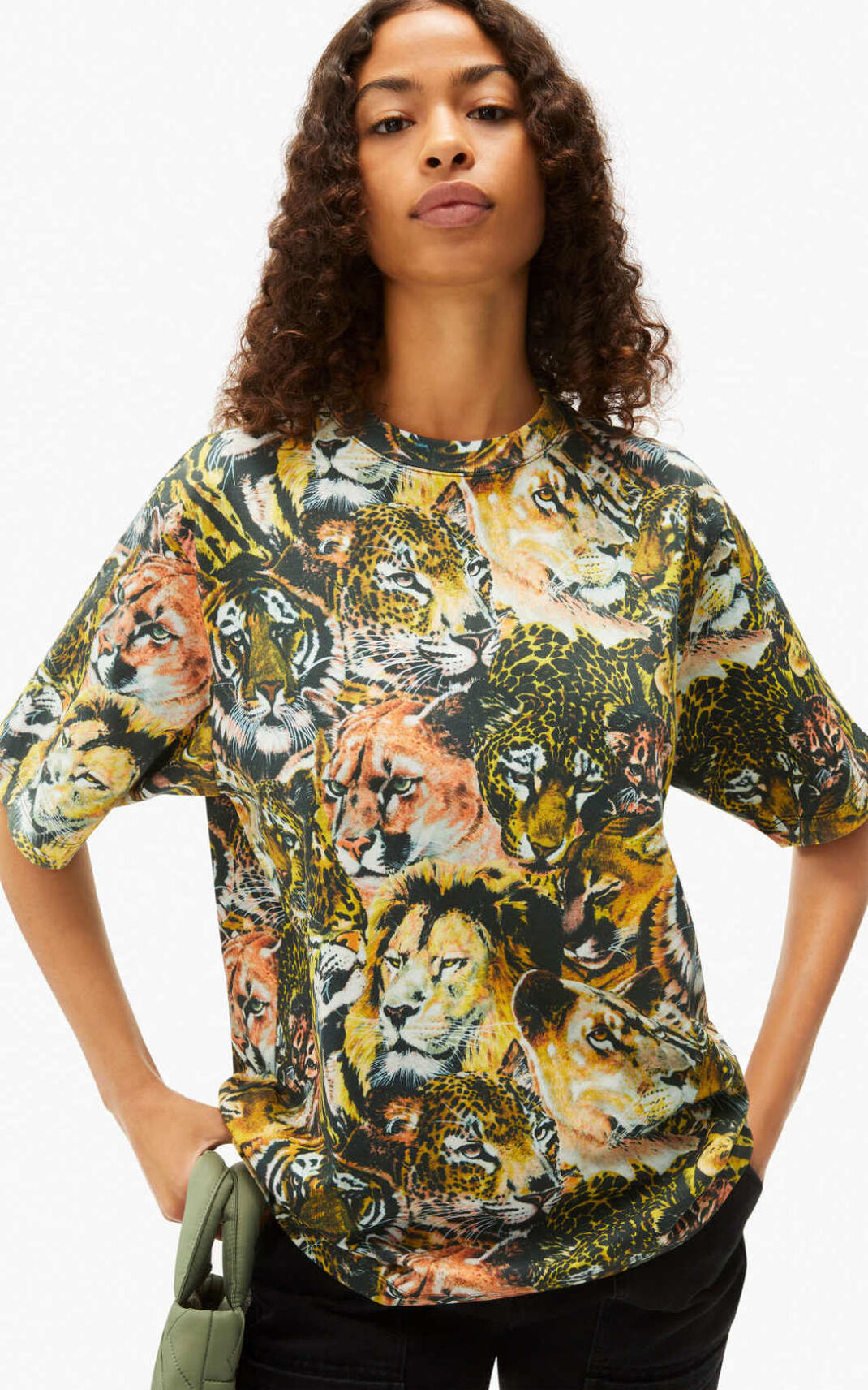 Kenzo Wildtigers oversize Tişört Erkek Renkli Renkli | 1078-PXMDS